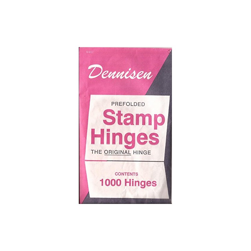 3 pkgs Dennisen Prefolded stamp hinges - 1000 per package