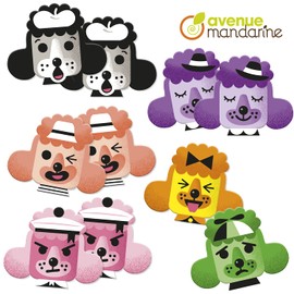 Avenue Mandarine JE527C - Memory, 24 Poodle Heads (12 Pairs), Ideal from 2 Years, Grimaces, Pack of 1