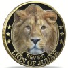 Judas Lion Christian Challenge Coin Strong and Brave Bible Verses