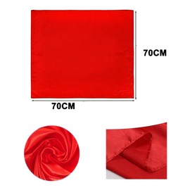 Pack of 3 Women's Silk Scarf, 70 x 70 cm, Silk Headscarf, Square Scarf, Neckerchief, Silk Lightweight Silk Scarf, Bandana for Girls and Women, multicoloured