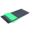 ANCLLO 12pcs 7.5Inch Green Feather Pure Carbon Bolt, 2 Inch