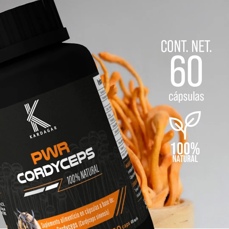 Cordyceps Power Kardagar Suplemento Extracto Hongo Puro Sin Sabor