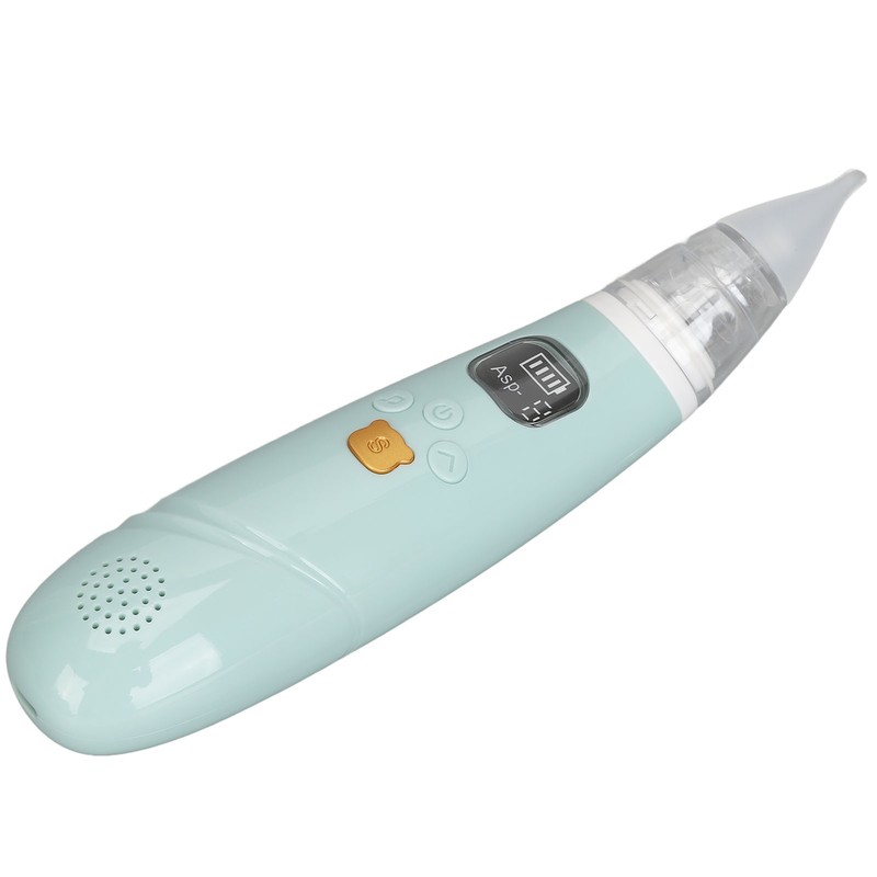 Electronic Infant Nose Aspirator Adjustable Suction Level Music Light Soothe