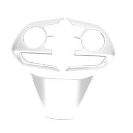 3pcs Steering Wheel Frame Cover Control Button Trim Set Fit for Harrier Venza XU80 2020 2021Matte Silver