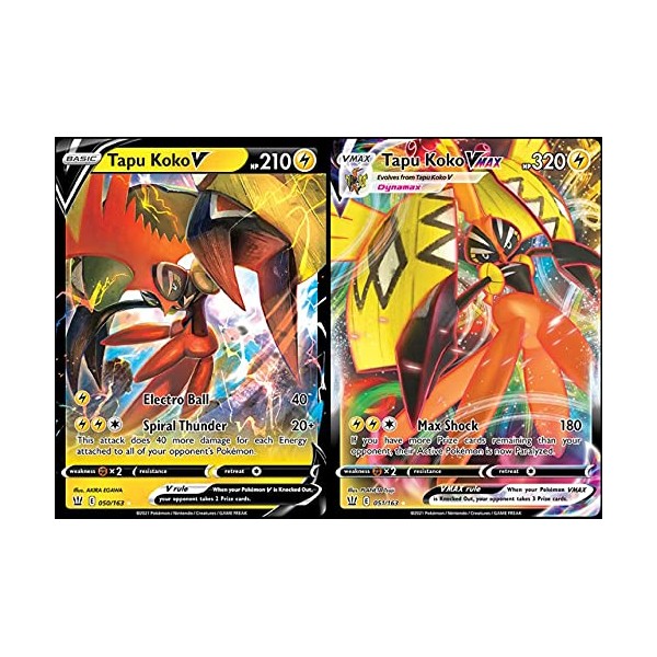 Tapu Koko V & Vmax Ultra Rare Card Set -