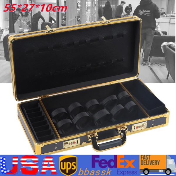Unbranded Barber Suitcase Carrying Case Clippers Trimmers Tool Storage Box