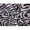 Rayon Twill White and Black Abstract Printed Fabric 58" Wide