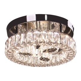 Modern LED Crystal Ceiling Light Surface Mounted for Bedroom Small Size with Remote Controller for Home UseShade  color: Dimmable, Design Style: Modern, Lamp Power(W): 30, Number of Lights: LED