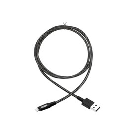 Tripp Lite Braided Lightning Cable – Lightning to USB Cable (M/Apple Certified Lightning Cable, Charge/Sync, 10 ft, Aramid Fiber, Grey, 2-Year Warranty (M100-010-HD)