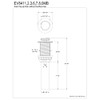 Kingston Brass EV8417 Coronet Push Pop-Up Bathroom Sink Drain Without