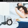 KEN-TECH Atomic Retro Twin Bell Alarm Clock Alarm Clocks for