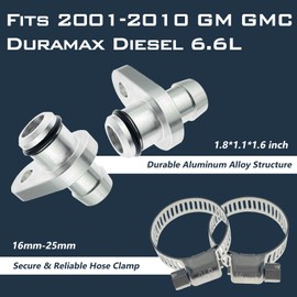 VCTGAM Crankcase Breather Repair Kit for 2001–2010 GM GMC Duramax 6.6L Diesel Engines, PCV Reroute Kit Included, CNC-Machined Aluminum,114020000