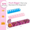 Large Pill Organizer Weekly - Supplement Organizer with Easy-Open Design