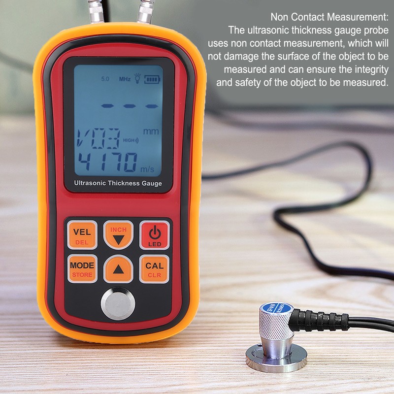 Ultrasonic Thickness Gauge Probe Standard Transducer Tester Meter Monitor 5P