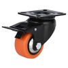 Heavy Duty Industrial Brake Caster,Load Capacity 3000lbs, No Noise Polyurethane