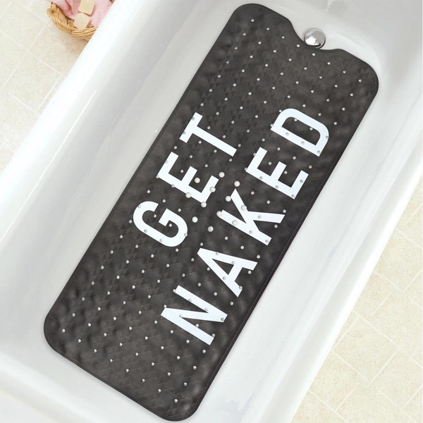 Bathtub Mat Non Slip, Get Naked Extra Long Bath tub