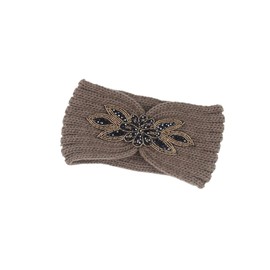 Ipetboom Woolen Yarn Headband Drill Bit Tape Fashion Hair Bands Headwrap Warm Hair Band Minimalist Design Crochet Headband