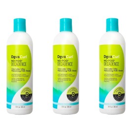 DevaCurl No-Poo Decadence Zero Lather Ultra Moisturizing Shampoo,12oz(Pack of 3)