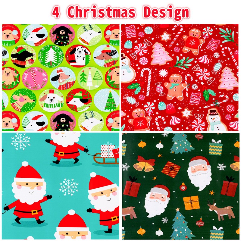Cherubfunz Christmas Wrapping Paper (4 Rolls: 93 sq. ft. ttl)