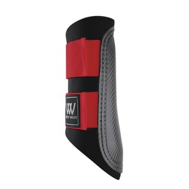 Woof Wear Club Brushing Boots - Black/Red