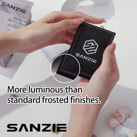 SANZIE Card Sleeves 68 PCS Matte Card Sleeve Deck Card Protector Sleeves Trading Card Sleeve Fit for MTG, TCG, PTCG and Trading Cards (Light Grey)