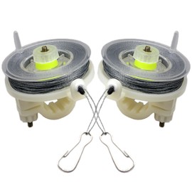 2 Pack Trip Wire on Reusable Reel, Durable Silicon-Coated Line Compatible with Perimeter Defense and Security Alarms, Tactical Trip Wire Line for Camping, Security, Outdoor Safety