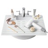 Maplefield Bathroom Sink Cover for Counter Space, Heat Resistant Silicone