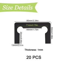 UFURMATE Gasket Replacement Kit for Hinges, 20PCS Rubber Shower Doors Hinge Replacement Part Black Anti-Slip Gasket Glass Hinge Replacement Kit