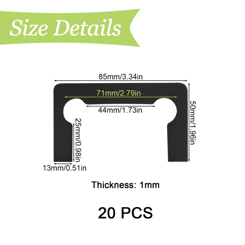 UFURMATE Gasket Replacement Kit for Hinges, 20PCS Rubber Shower Doors