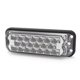 ECCO LED High-Intensity 20 LEDs Directional Amber Surface Mount 0.4 amps 12V 24V Waterproof 7 Flash Patterns Warning Light for Truck off Road car Commercial Vehicles, 5 Year Warranty