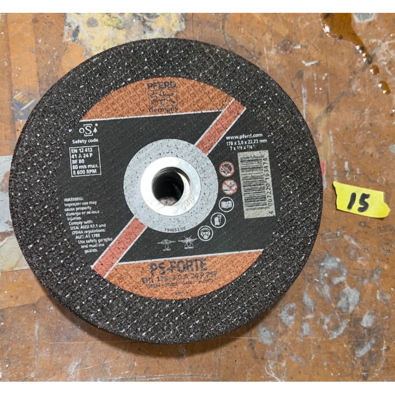 PFERD Grinding Wheel PFERD PS-Forte E178-7 A24 L PSF (7"