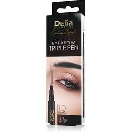 Delia Cosmetics - Pencil Case Marker for Brwi Eyebrow Expert 24h - Black - Exceptional Durability - Achieves the Result "Additional Italy" - 1.3g
