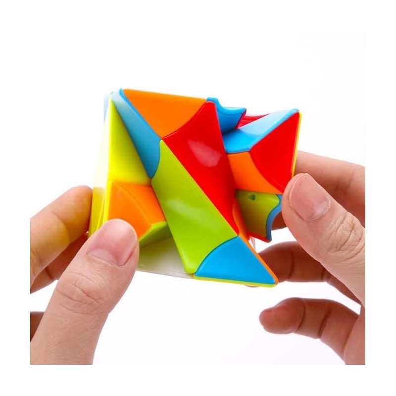 YUNTENG Cube Twist 3x3 Stickerelss Speed Cube Vivid Color Magic