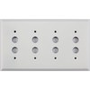 Classic Accents Painted Stamped Steel Switch Plates - (4 Gang
