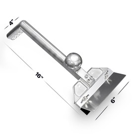 HUOYANSHE Professional Griddle Scraper for Flat Tops with Stainless Steel Scraper Blade, Flat Top Grill Scraper for Griddle with Ergonomic Aluminum Handle, Ideal for Griddle, Outdoor Grill Cleaning