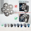 6D Replacement Shaver Head, Universal for General Head Shaver, 𝐁𝐮𝐭