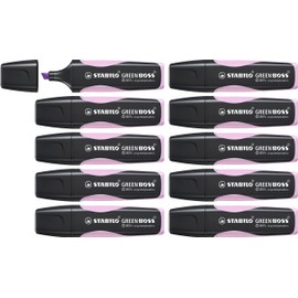 Highlighter - STABILO GREEN BOSS Pastel - Pack of 10 - Lilac Haze