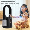 USB Desk Fan 6 Speeds Wind Quiet Portable Bladeless Cooling