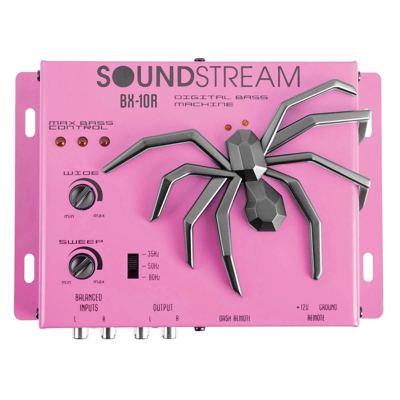 Soundstream BX-10R Bass Processor - Digital Sound Restoration Maximizer, Pink