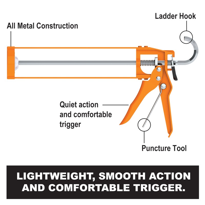 Albion Engineering Company B1 B-Line Manual Skeleton Cartridge Caulking Gun,