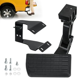 75312-01A Rear Bed Step Retractable Bumper Step Compatible with Ford F150 2015-2020 Folding Truck Tailgate Step (F150 2015-2020)