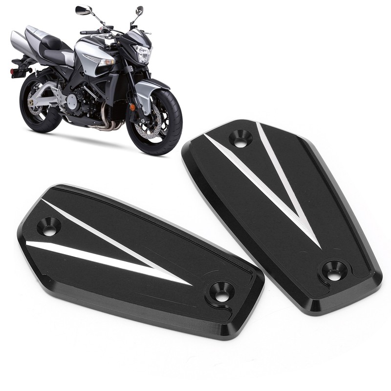 2pcs Front Brake Reservoir Cylinder Cover Cap Replacement for Suzuki