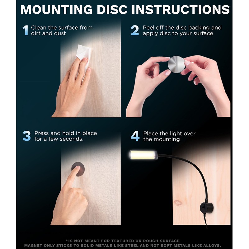 FAJ Sewing Machine Light, Magnetic, Flexible 60 LED Work Lights,