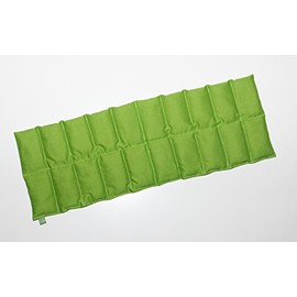 Spelt Pillow Dream Sleeper Approx. 60 x 20 cm, 20 Chambers, Warm-Cold Pillow (Green (Kiwi))