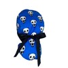 OR Hats Ponytail Scrub Cap Blue Panda, Ponytail Scrub Hat