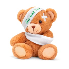 Keel Toys SE1097 15cm Keeleco Get Well Soon Bear, Multi