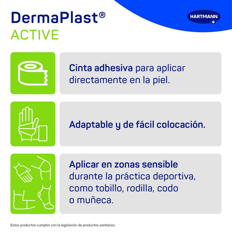 Esp Dermaplast Active Sport Bl 3.75 cm x 7 m