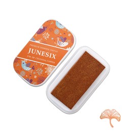 Wumuzai Metallic Ink Pads for Stamps, Washable Stamp Pad, Large Ink Pads for Rubber Stamps, Pigment Fingerprint Ink Pad Stamping DIY Color for Scrapbook, Crafting, Card Making, Bronze