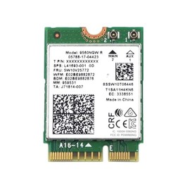 Wireless Card 5W10V25772 8S5W10V25772 Compatible Replacement Spare Part for Intel Wireless-AC 9560 9560NGW R 1.73Gbps M.2 2230 PCI-Express USB WiFi 5 802.11ac Bluetooth 5.1
