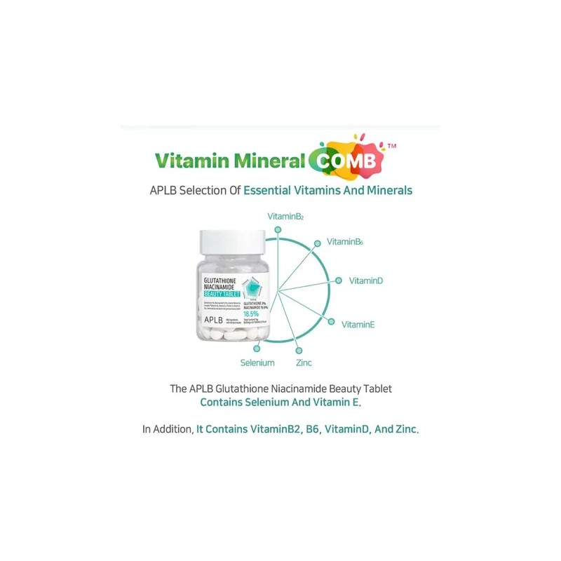 Aplb Glutatión Niacinamida Beauty 30 Tablet